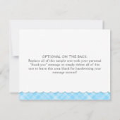 Ducky Babydusche mit Wasserfarbe Danke Mitteilungskarte (Rückseite)