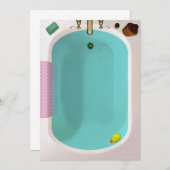 Ducky Babyparty-Einladungen Einladung (Vorne/Hinten)