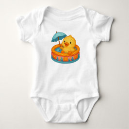 Ducky Bath Time Baby Bodysuit Baby Strampler