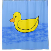 Ducky Blau Duschvorhang (Vorderseite)