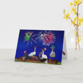 Ducky Celebration für den 4. Juli Karte (Gelbe Blume)