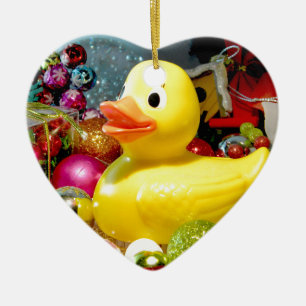 Ducky Christmas I Keramik Ornament