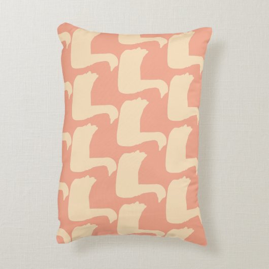 Ducky Duck Decorator Peach Dekokissen (Rückseite(Vertikal))