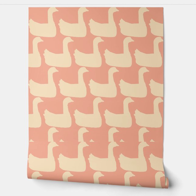 Ducky Duck Decorator Peach Tapete (Abrollen)