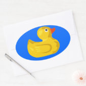 Ducky Duck Oval Sticker (Umschlag)
