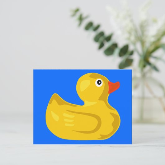 Ducky Duck Postkarte (Stehend Vorderseite)