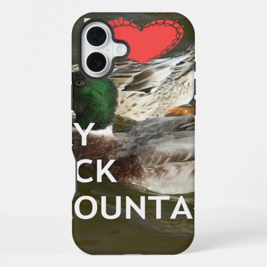 Ducky Entenberge. iPhone Hülle (Rückseite)
