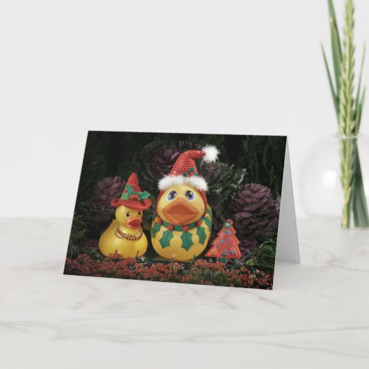 Ducky Feiertage! Feiertagskarte (Vorderseite)