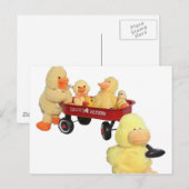 Ducky Flyer Postkarte (Vorne/Hinten)
