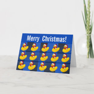 Ducky frohe Gummiweihnachten Sankt Feiertagskarte