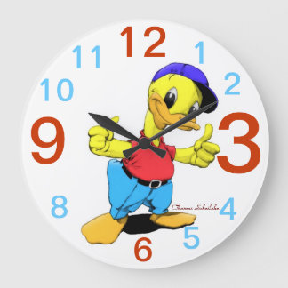 Ducky Große Wanduhr