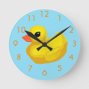Ducky GummiWanduhr Runde Wanduhr