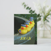 Ducky Independence Day Postkarte (Stehend Vorderseite)