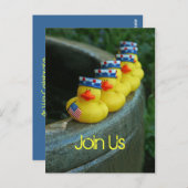 Ducky Independence Day Postkarte (Vorne/Hinten)