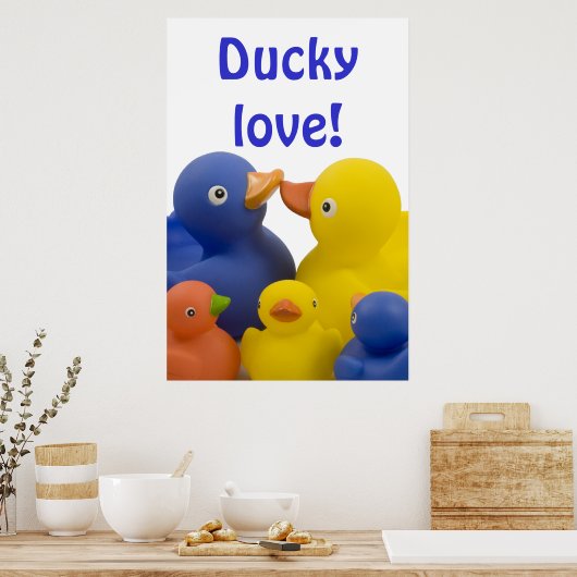 Ducky Liebe - Poster (Küche)