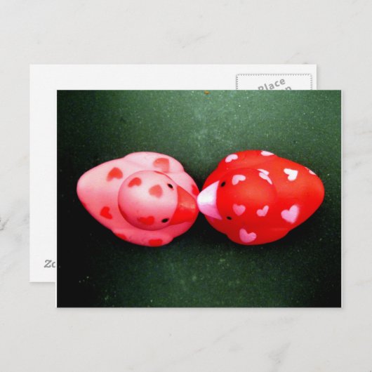 Ducky Liebe Postkarte (Vorne/Hinten)