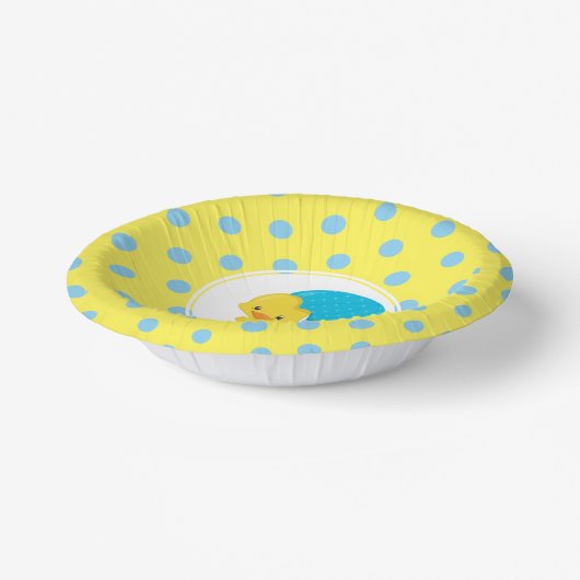 Ducky mit Umbrella Baby Dusche Pappteller (Gewinkelt)