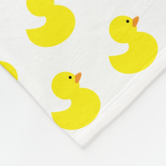 Ducky Muster-Fleece-Gummidecke Fleecedecke (Ecke)