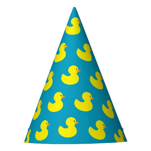 Ducky Muster-Party-Gummihüte Partyhütchen (Vorderseite)