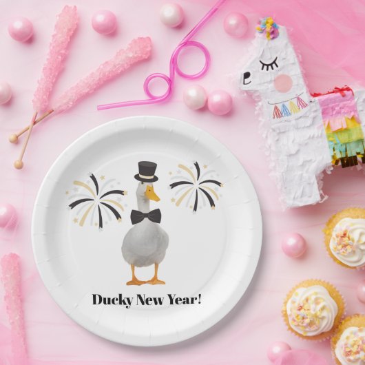 Ducky New Year Pappteller (Party)