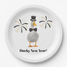 Ducky New Year Pappteller