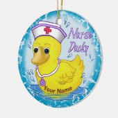 Ducky niedlich Krankenschwester Keramikornament (Links)