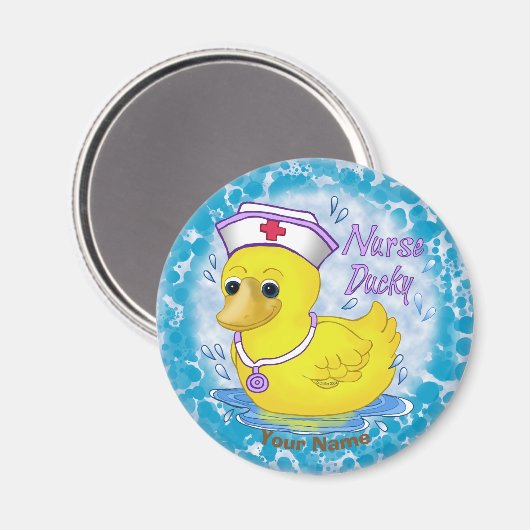 Ducky niedlich Krankenschwester Magnet (Vorderseite/Rückseite)
