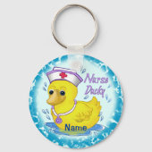 Ducky niedlich Krankenschwester Schlüsselanhänger (Vorderseite)