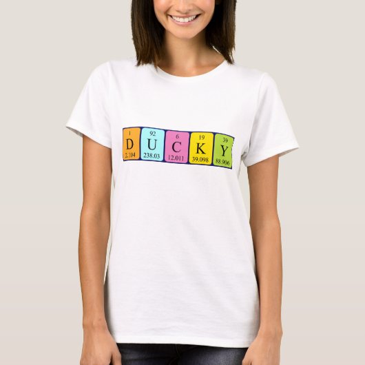 Ducky Periodenname Shirt (Vorderseite)
