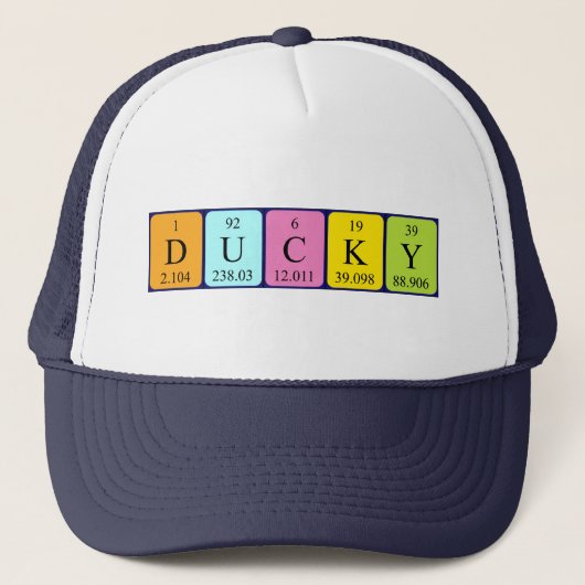 Ducky Periodenname Truckerkappe (Vorderseite)