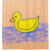 Ducky Pink Duschvorhang (Vorderseite)