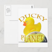 Ducky Planet-Logo Postkarte (Vorne/Hinten)