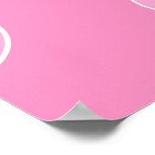 Ducky Polka Dot Babydusche aus Gelb und Rosa Gummi Poster (Ecke)