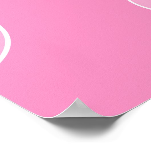 Ducky Polka Dot Babydusche aus Gelb und Rosa Gummi Poster (Ecke)