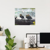 Ducky Print No Border -24x20-andere Größen verfügb Poster (Heimbüro)