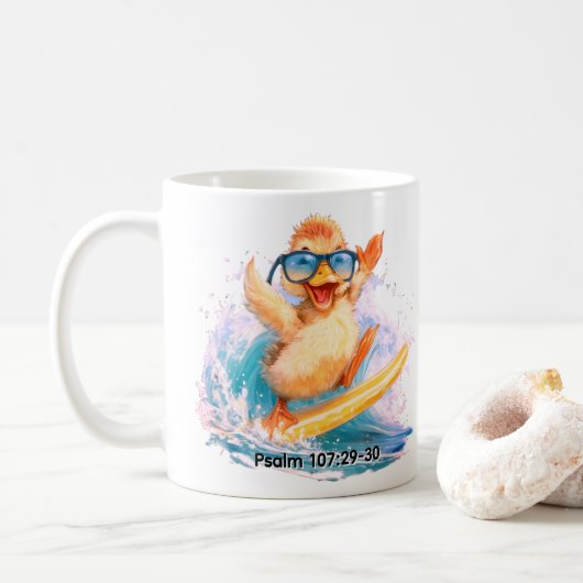 Ducky Sharing the Word # Kaffeetasse (Mit Donut)