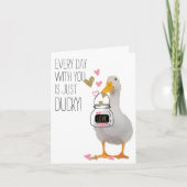 Ducky Valentine Karte (Vorderseite)