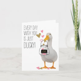 Ducky Valentine Karte