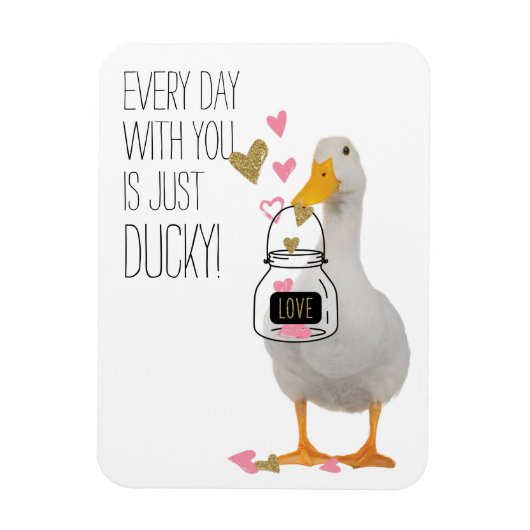 Ducky Valentine Magnet (Vertikal)