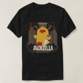 Duckzilla Funny Duck Angriff auf Tobe Fonseca T-Shirt (Design vorne)