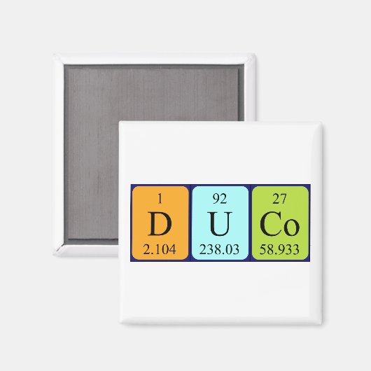 Duco Periodenmagnet Magnet (Vorderseite/Rückseite)