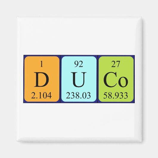 Duco Periodenmagnet Magnet (Vorne)