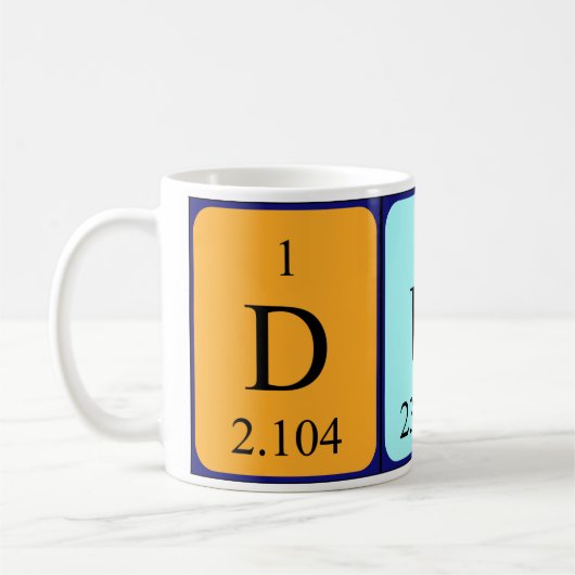 Duco Periodenname Tasse (Links)