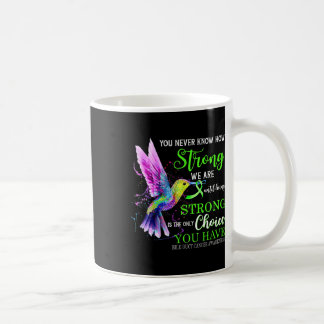 Duct Cancer Awareness Green Strong Hummingbird Kaffeetasse