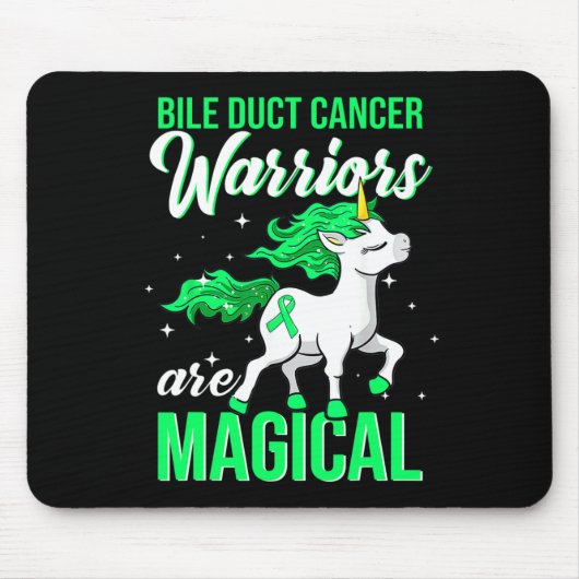 Duct Cancer Awareness Warrior Fun Unicorn Mousepad (Vorne)