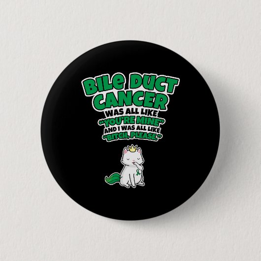 Duct Cancer Survivor - Bile Duct Cancer Awareness Button (Vorderseite)