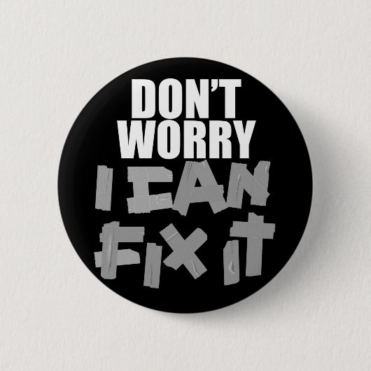 Duct Tape $6,95 Funny Duck Tape Button (Vorderseite)