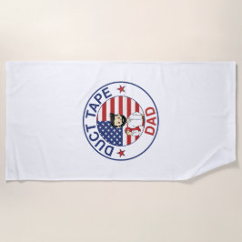 Duct Tape Dad - Beach Towel Strandtuch