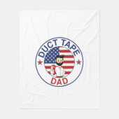 Duct Tape Dad - Fleece Blanket (Vorderseite)