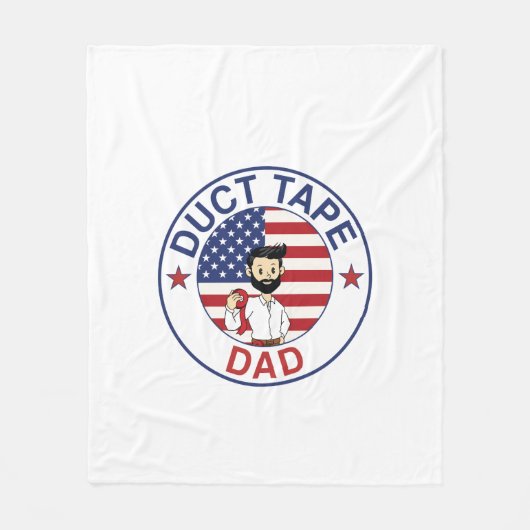 Duct Tape Dad - Fleece Blanket (Vorderseite)
